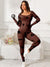 Scoop Neck Long Sleeve Active Jumpsuit