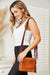 SHOMICO PU Leather Wide Strap Crossbody Bag